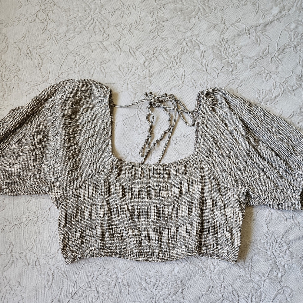 Cider Cottagecore Gingham Top